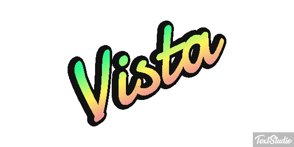 Vista Текстовый эффект