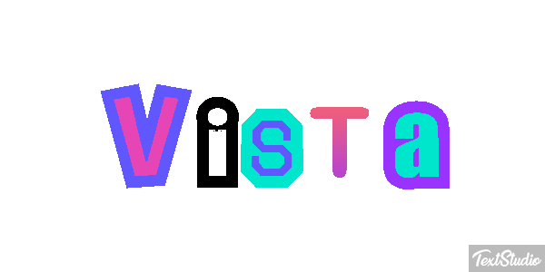 Vista Текстовый эффект