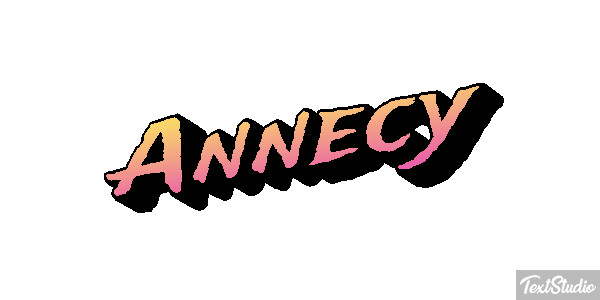 Annecy Текстовый эффект