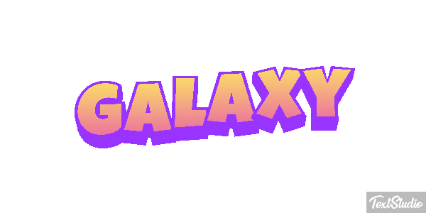 Galaxy Text effect