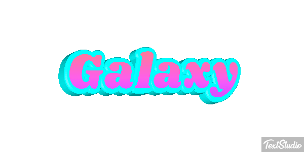 Galaxy Text effect