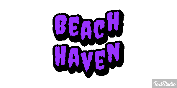 Beach Haven Efecto de texto