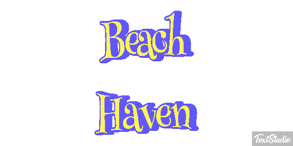 Beach Haven Efecto de texto