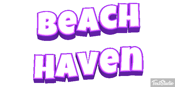 Beach Haven Efecto de texto