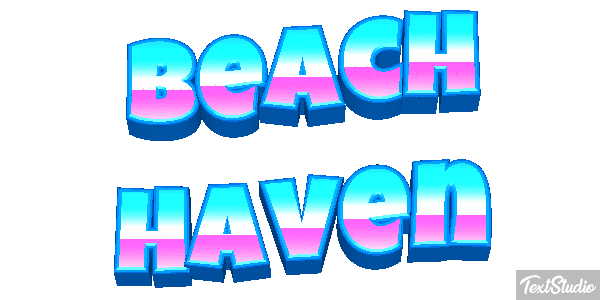 Beach Haven Efecto de texto
