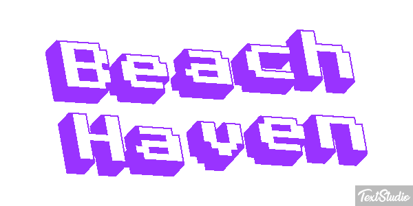 Beach Haven Efecto de texto