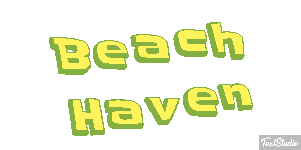 Beach Haven Efecto de texto