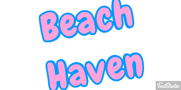Beach Haven Efecto de texto
