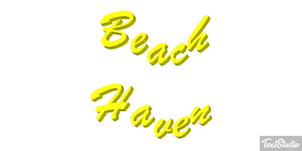 Beach Haven Efecto de texto