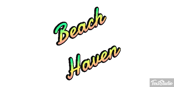 Beach Haven Efecto de texto