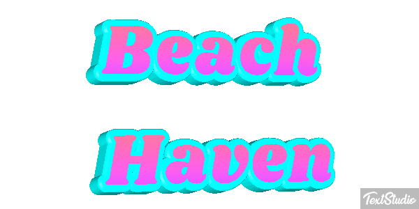 Beach Haven Efecto de texto