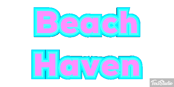 Beach Haven Efecto de texto