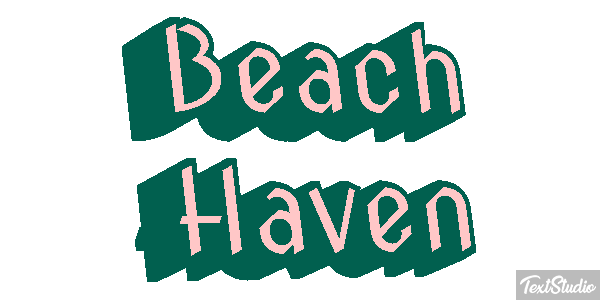 Beach Haven Efecto de texto