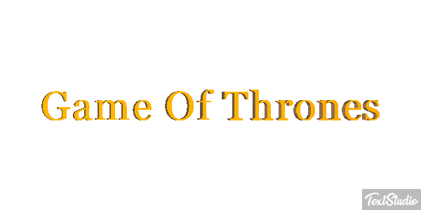 Game Of Thrones Metin efekti