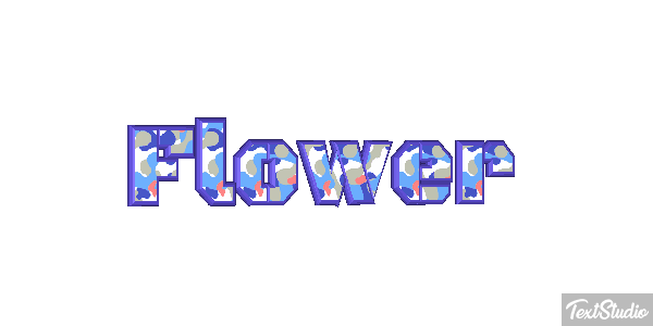 Flower Efecto de texto