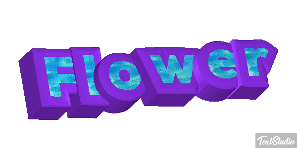 Flower Efecto de texto