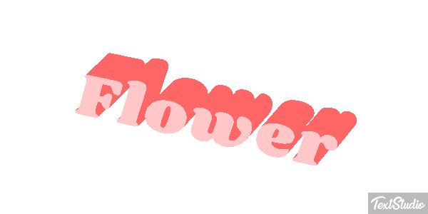 Flower Efecto de texto