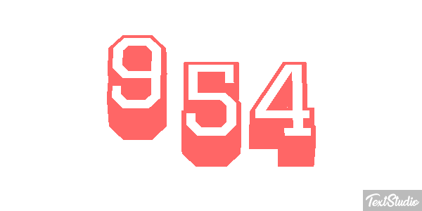 954 Text effect