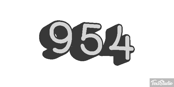 954 Text effect