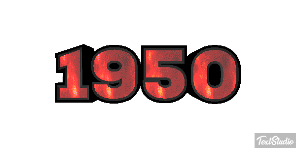1950 Text effect