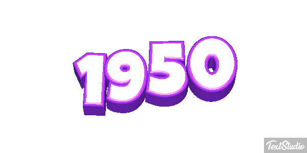 1950 Text effect
