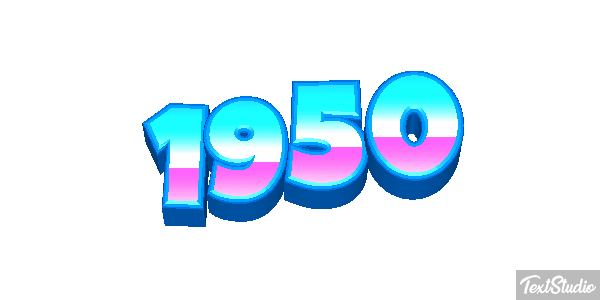1950 Text effect