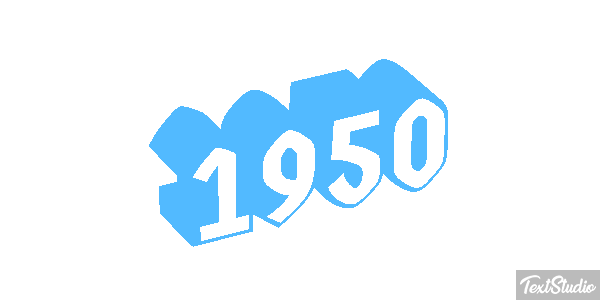 1950 Text effect
