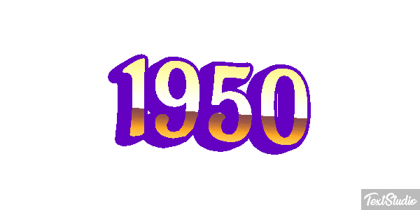 1950 Text effect