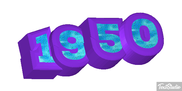 1950 Text effect
