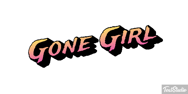 Gone Girl Texteffekt