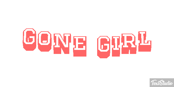 Gone Girl Texteffekt