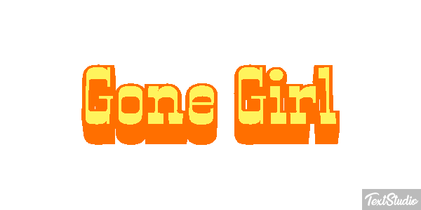 Gone Girl Texteffekt