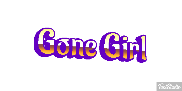 Gone Girl Texteffekt