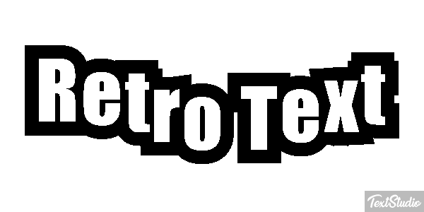 Retro Text Text effect