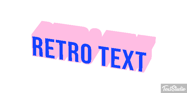 Retro Text Text effect