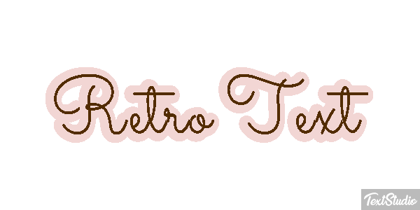 Retro Text Text effect