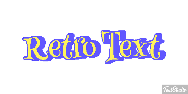 Retro Text Text effect