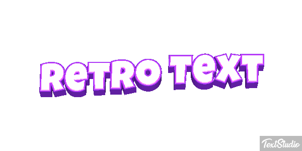 Retro Text Text effect