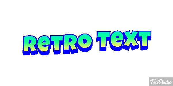 Retro Text Text effect
