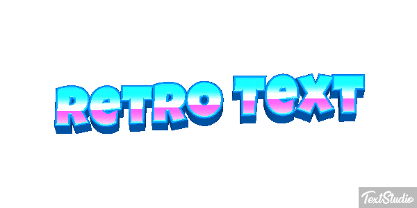 Retro Text Text effect