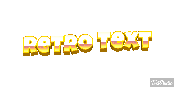 Retro Text Text effect