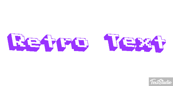 Retro Text Text effect
