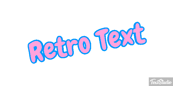 Retro Text Text effect