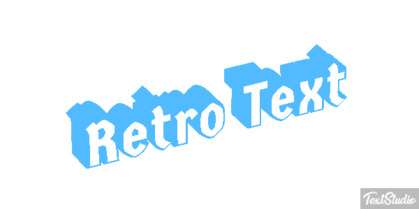 Retro Text Text effect