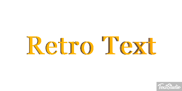Retro Text Text effect