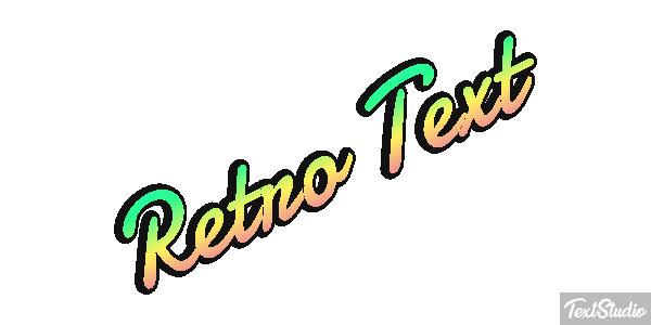 Retro Text Text effect