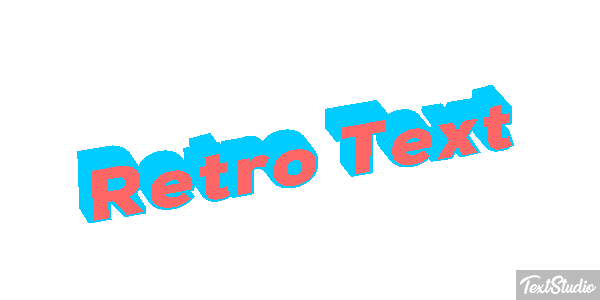 Retro Text Text effect
