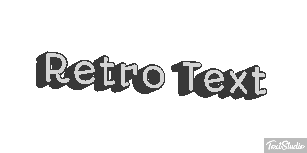 Retro Text Text effect