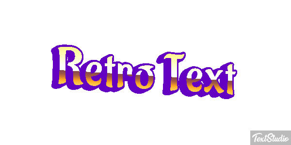 Retro Text Text effect