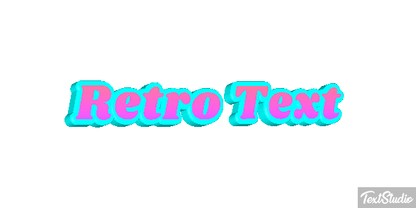Retro Text Text effect
